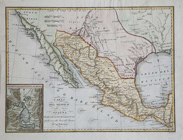 Carta del Messico e della Nuova Spagna