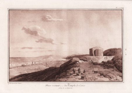 Murs restant du Temple de Ceres et vue de ses …