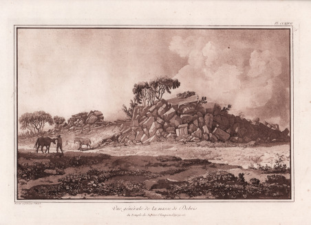 Vue generale de la masse de debris du temple de …