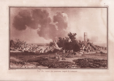 Vue des ruines du quatrieme temple de Selinunte