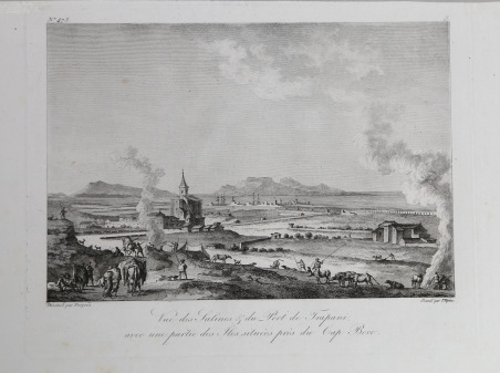 Vue des Salines & du Port de Trapani, avec une …