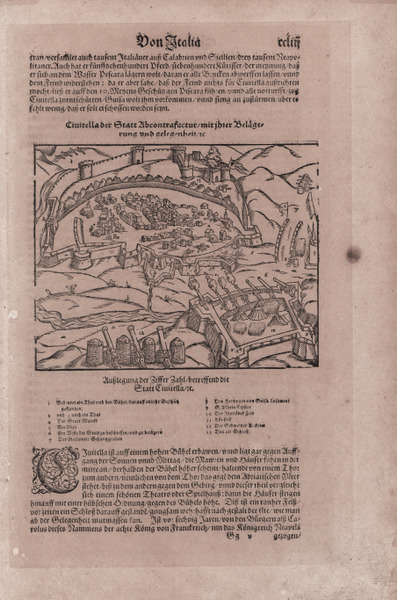 Civitella der Statt Ab contrafactur.