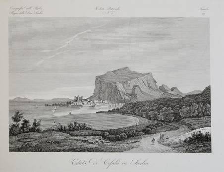 Veduta di Cefalù in Sicilia