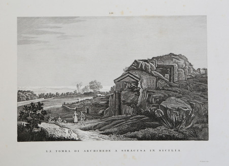 La tomba di Archimede a Siracusa in Sicilia