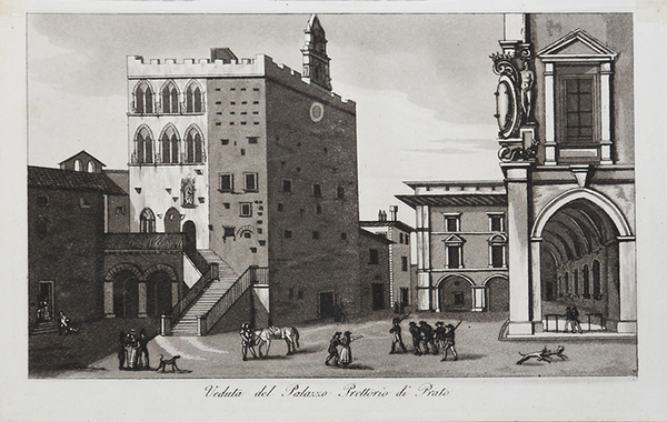 Veduta del Palazzo Prettorio di Prato