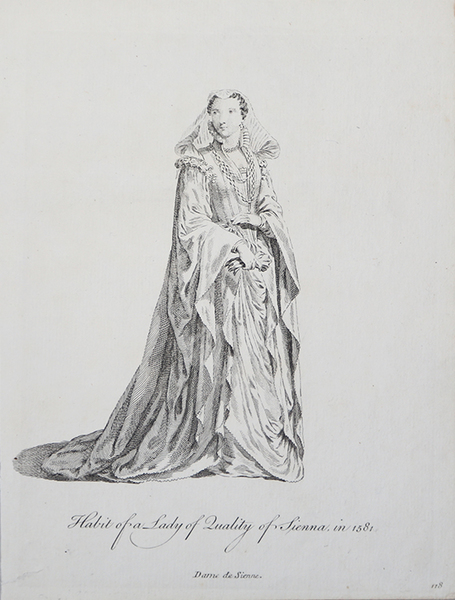 Habit of a Lady of Quality of Sienna, in 1581 …