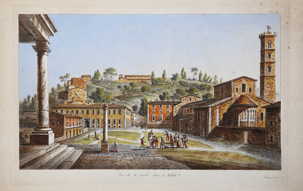 Vue de la grande place, à Fiesolé