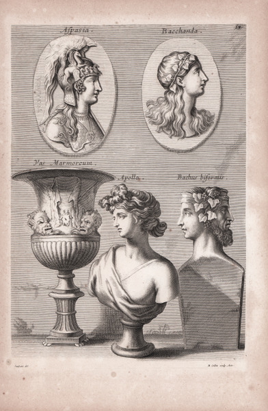 Aspasia / Becchanda / Vas Marmoreum / Apollo / Bachus …