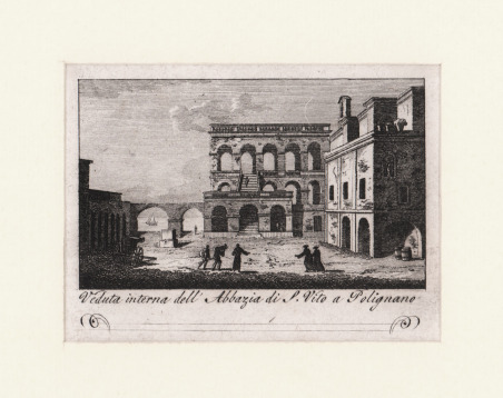 Veduta interna dell'Abbazia di San Vito a Polignano