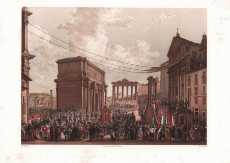 Sua Santità Pio IX al Foro Romano