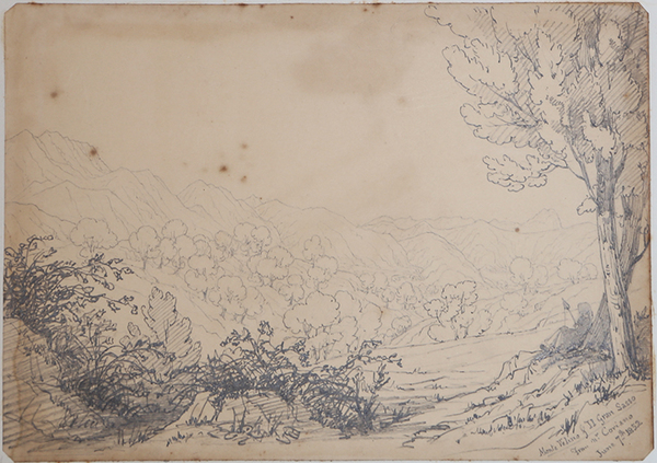 Monte Velino & Gran Sasso from Coriano June 7th 1852