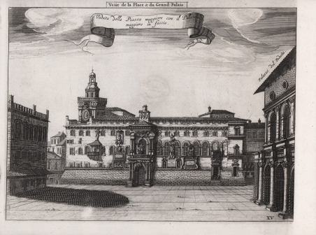 Veüe de la Place & du Grand Palais / Veduta …