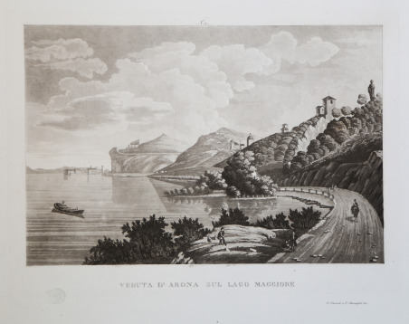 Veduta d'Arona sul Lago Maggiore