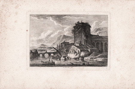 Paesaggio in riva al fiume