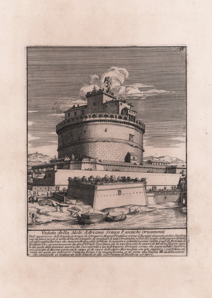 Veduta della Mole Adriana Senza l'antichi Ornamenti