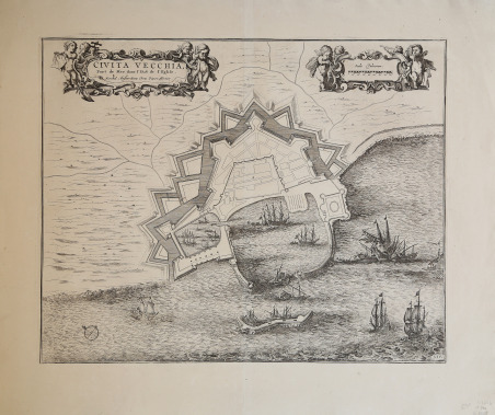 Civita Vecchia Port de mer dans l'etat l' eglife