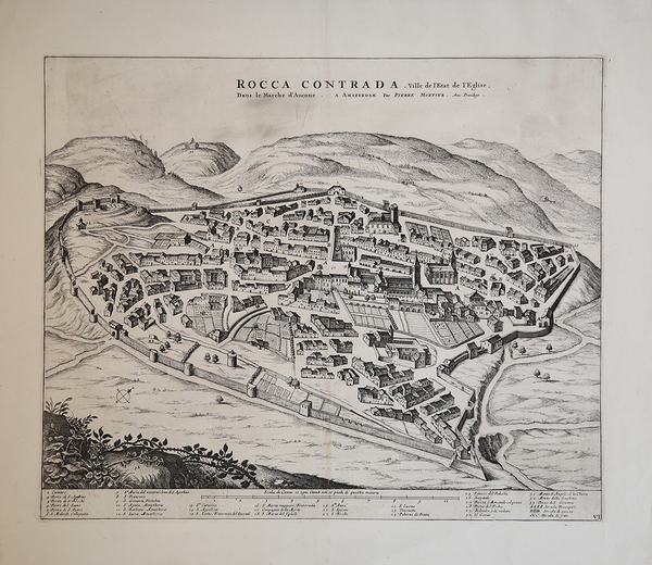 Rocca Contrada Ville de l'etat de l'Eglise dans la Marche …