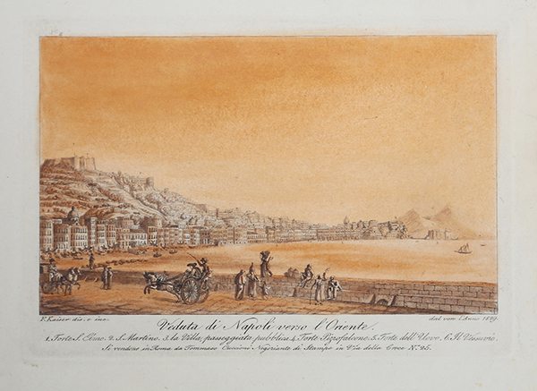 Veduta di Napoli verso l'Oriente