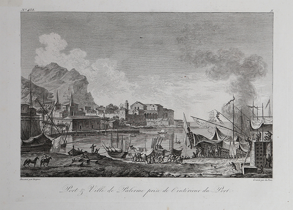 Port e Ville de Palerme prise de l'intérieur du Port