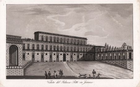 Veduta del Palazzo Pitti in Firenze
