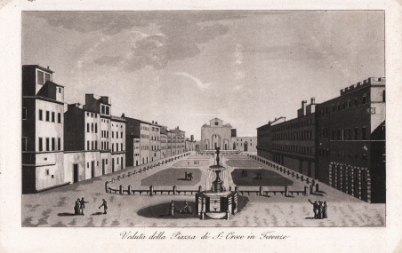 Veduta della Piazza di S. Croce in Firenze