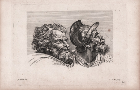 (Due teste di guerrieri)