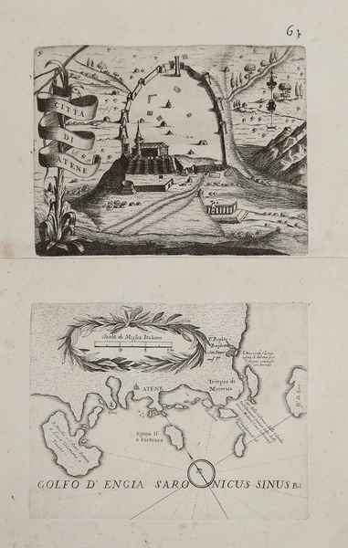 Città di atene / Golfo d'Engia Saronicus Sinus Ptol.