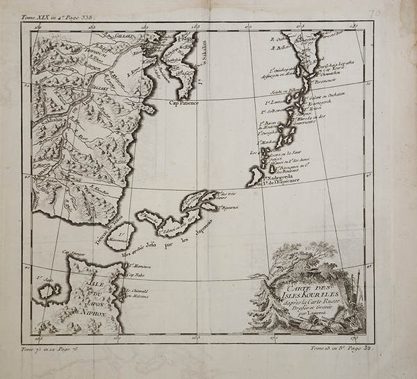 Carte des Isle Kouriles dapres la Carte Russe
