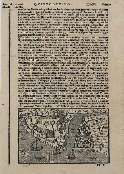 Costantinopoli presa & saccheggiata da Turchi