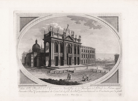 Veduta della Basilica di S. Giovanni in Laterano. / Vue …