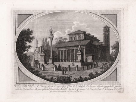 Veduta della Bas. di S. Lorenzo fuori le mura. / …