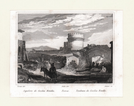 Sepolcro di Cecilia Metella. Roma. Tombeau de Cecilia Metella
