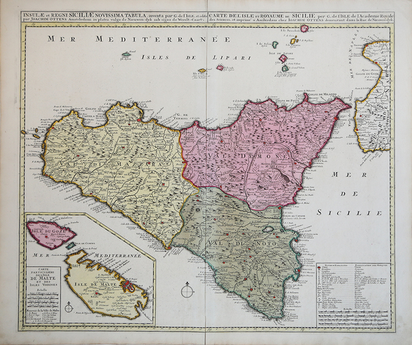 Insulae et Regni Siciliae Novissima Tabulaâ¦