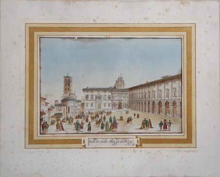 Veduta della Piazza d'Arezzo