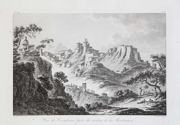 Vue de Corigliano prise d'un milieu de la Montagne