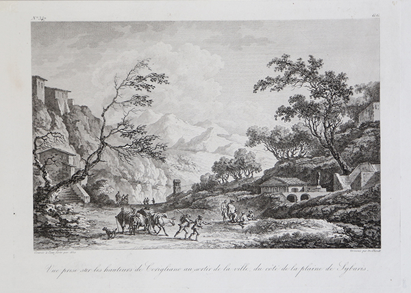 Vue prise sur les hauteurs de Corigliano au sortir de …