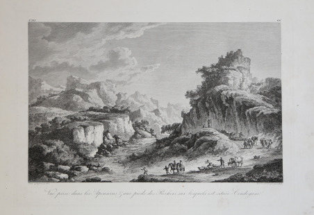 Vue prise dans les Apennins & aux pieds des Eochers …