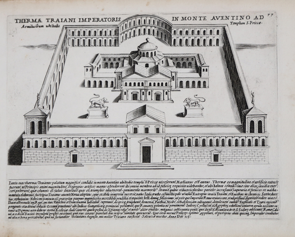 Thermae Traiani Imperatoris in Monte Aventino ad Templum S. Priscae