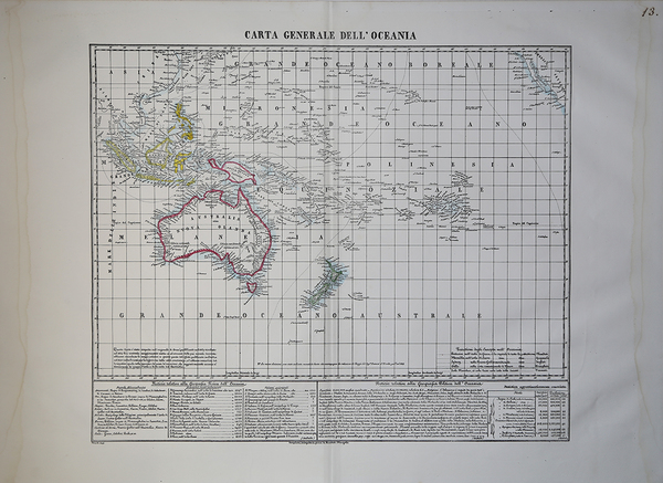 Carta generale dell'Oceania