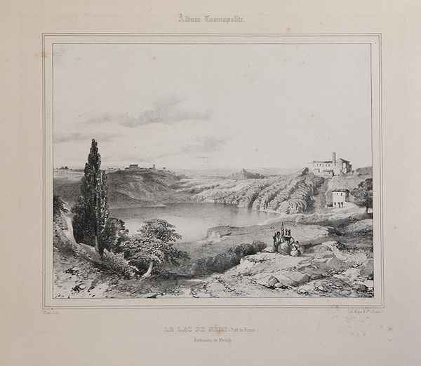Le lac de NÃ©mi (PrÃ¨s de Rome.)