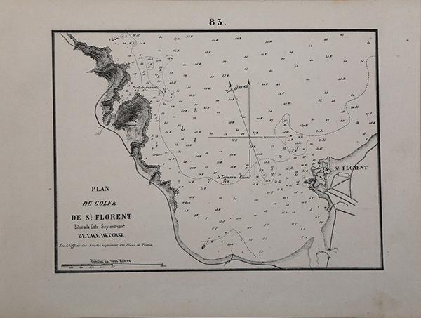 Plan Du Golfe De St. Florent Situè à la Cote …