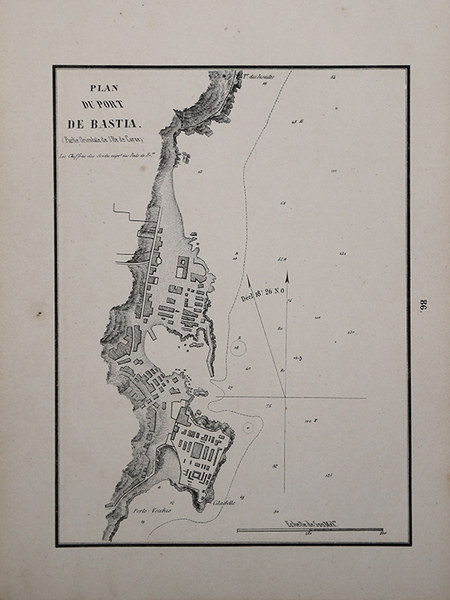 Plan Du Port De Bastia. (Parte Orientale de l'Isle de …