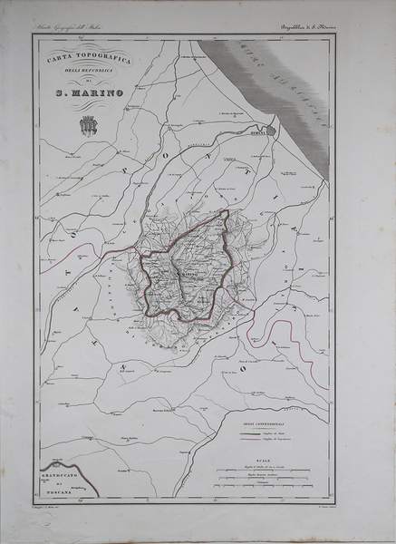 Carta Topografica delle Repubblica di S. Marino