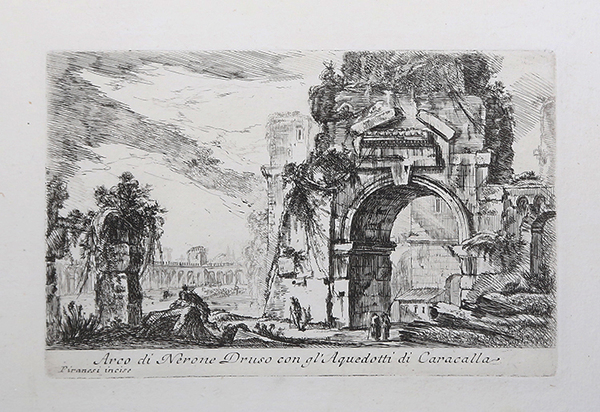 Arco di Nerone Druso con gll'Aquedotti di Caracalla