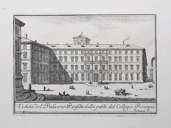 Veduta del Palazzo Panfilio dalla parte del Collegio Romano