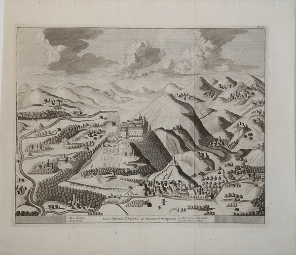 Sacri Montis Casini ac Monasterii Prospectus