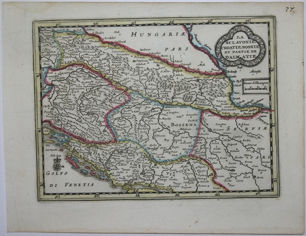 La Sclavonie, Croatie, Bosnie et partie de Dalmatie