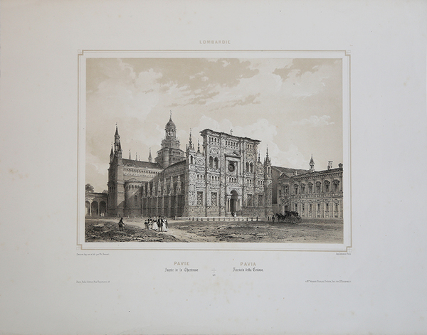 Pavie Facade de la Chartreuse/Pavia facciata della Certosa