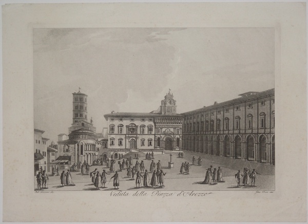 Veduta della Piazza d'Arezzo
