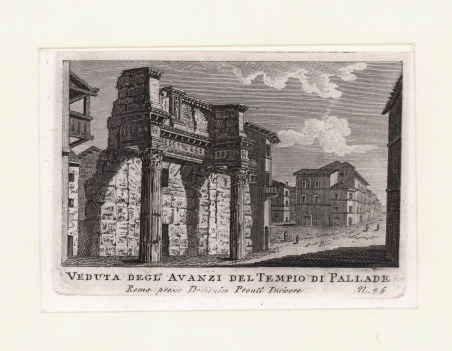 Veduta degl'Avanzi del Tempio di Pallade